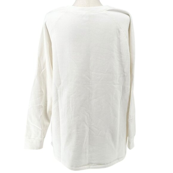 Old Navy Maternity Sweatshirt Womens XXL Long-Sleeve Human Kind Graphic Cream - Picture 4 of 10